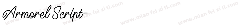 Armorel Script字体转换